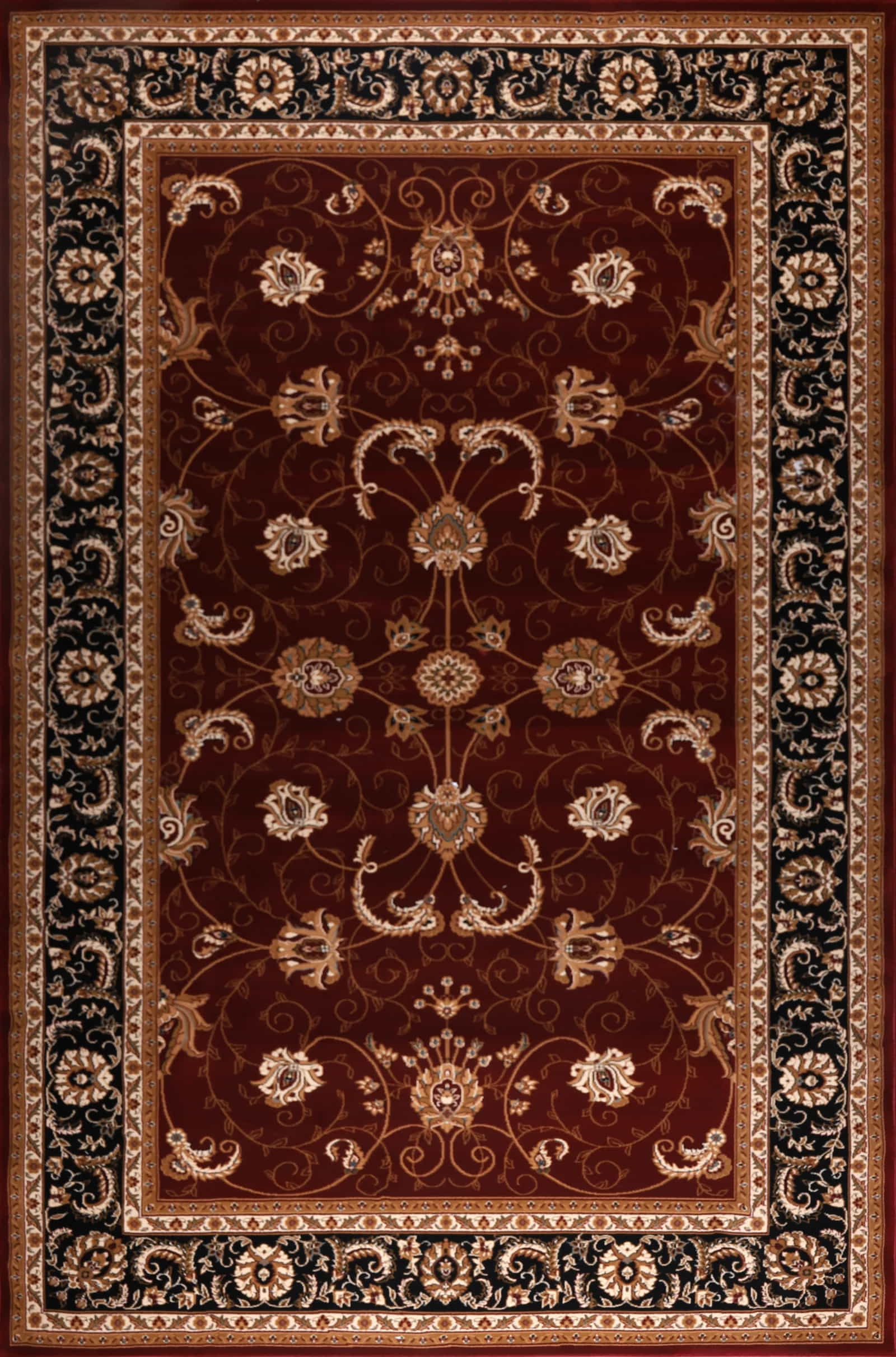 Kalite 2117A RED BLACK Area Rug