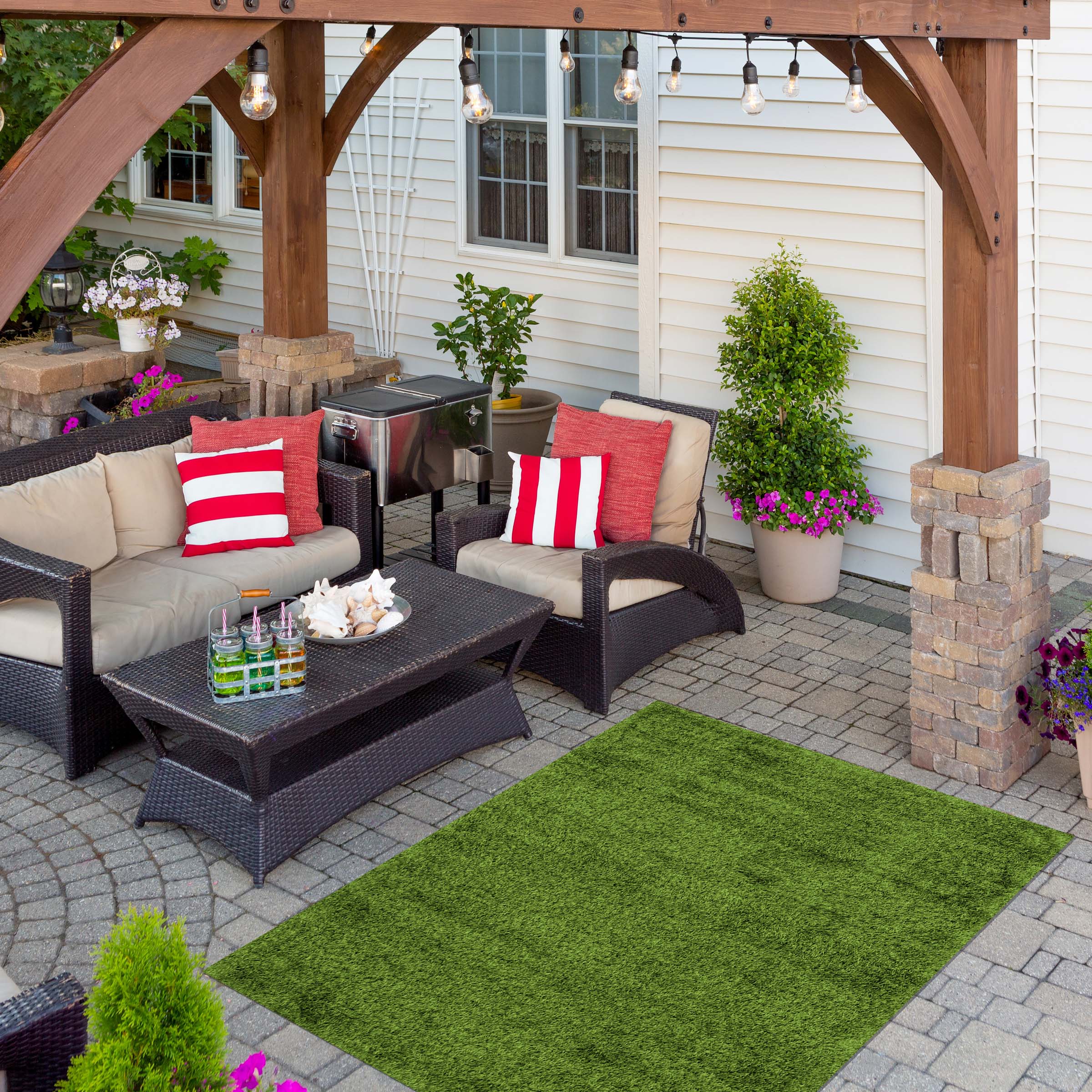 Faux Grass Green