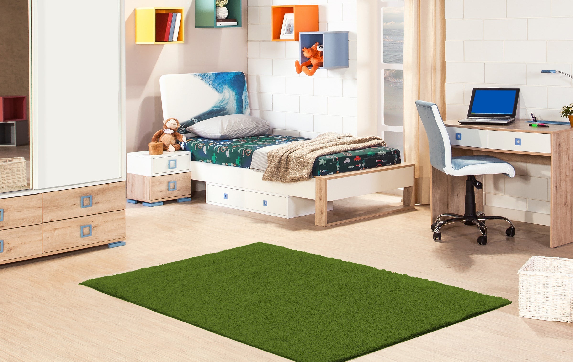Faux Grass Green