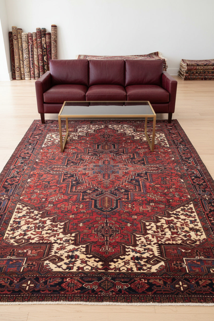 Hand-Knotted Wool Rug – MKR-2485 | Traditional Medallion Design