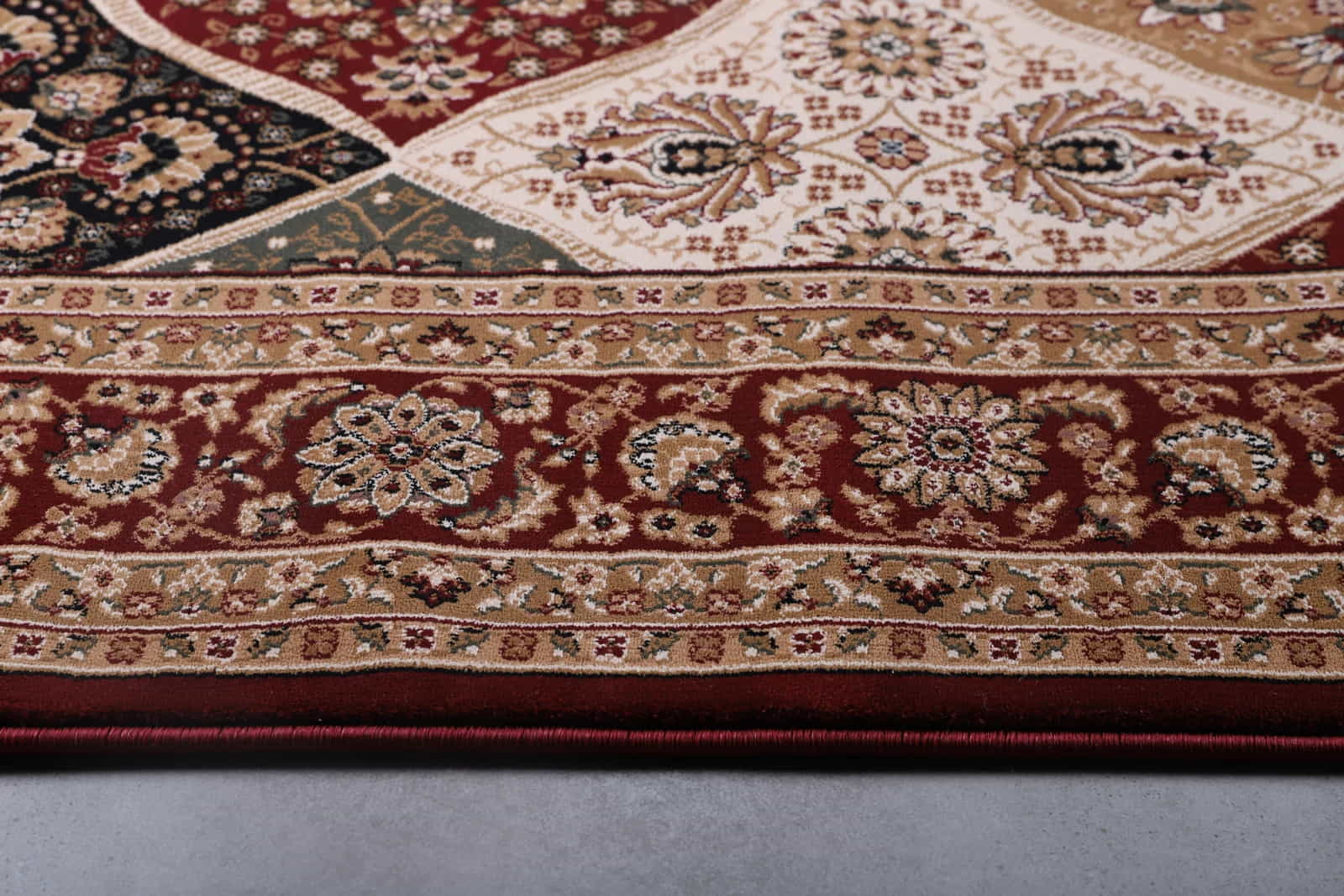 Kalite 2195A RED Beige Area Rug