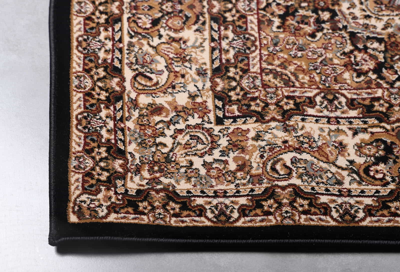 Kalite 3392B BLACK CREAM Area Rug