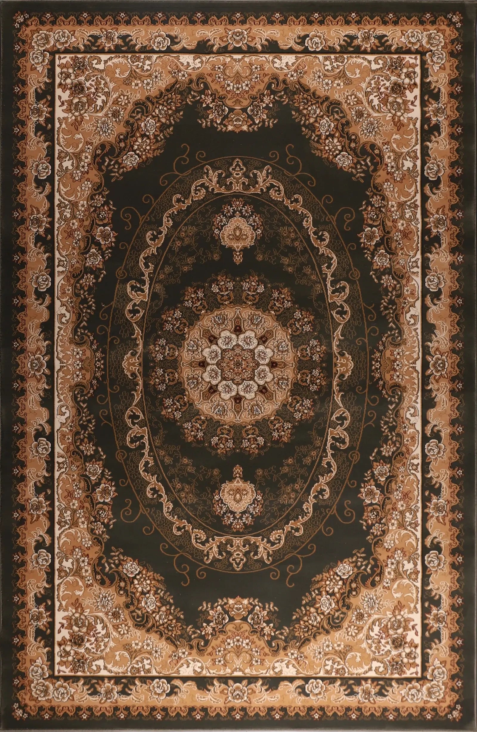 Kalite 8324A Green Beige Area Rug