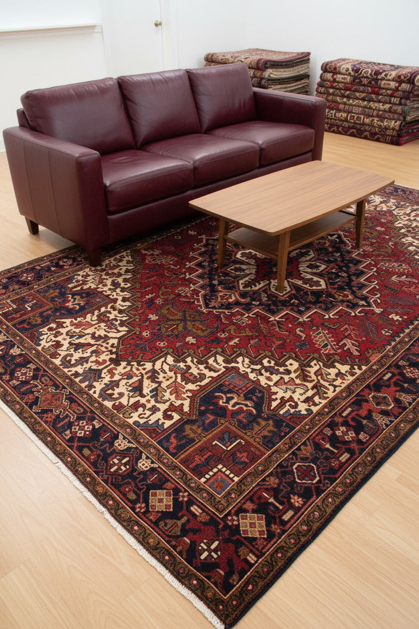 Hand-Knotted Wool Rug – MKR-2487 | Traditional Medallion Design