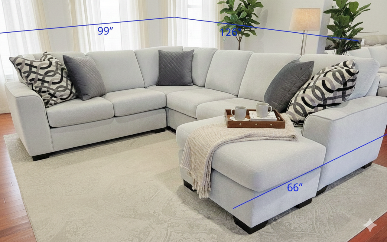 SOLD! Maple Mist Sectional Sectional (Canadian Made)